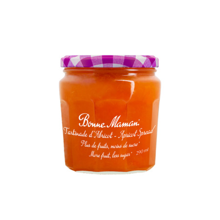 More fruit, less sugar Apricot Spread - Bonne Maman