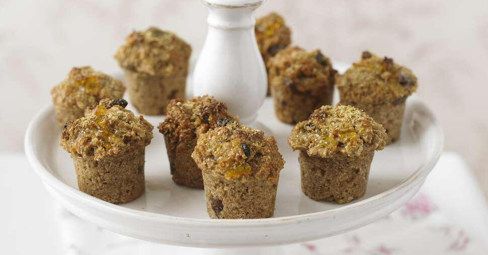 Orange Marmalade Muffins with Bran & Wheat germ