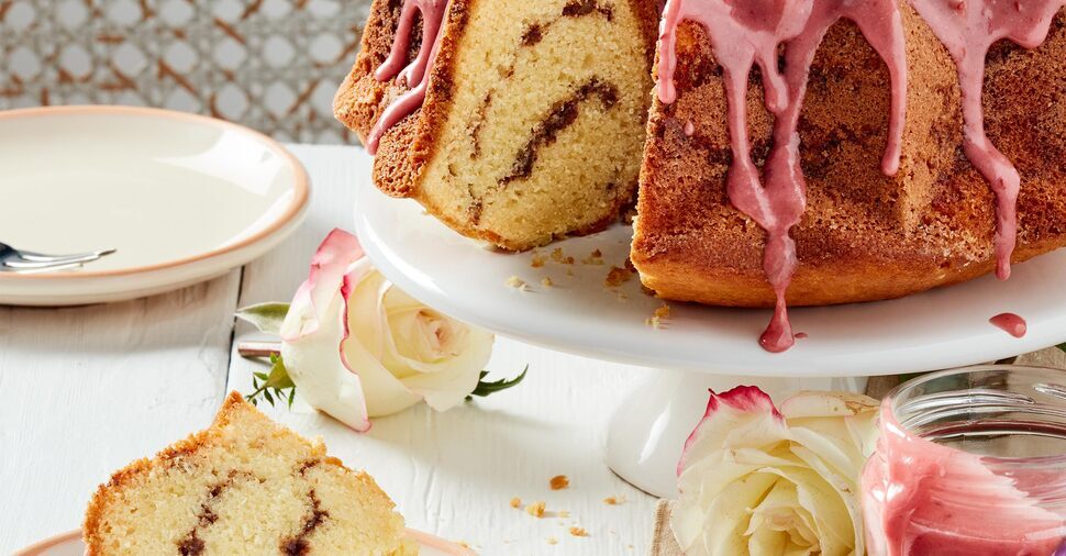 Throwback Thursday, Rose topped Coconut Bundt Cake | The Painted Apron